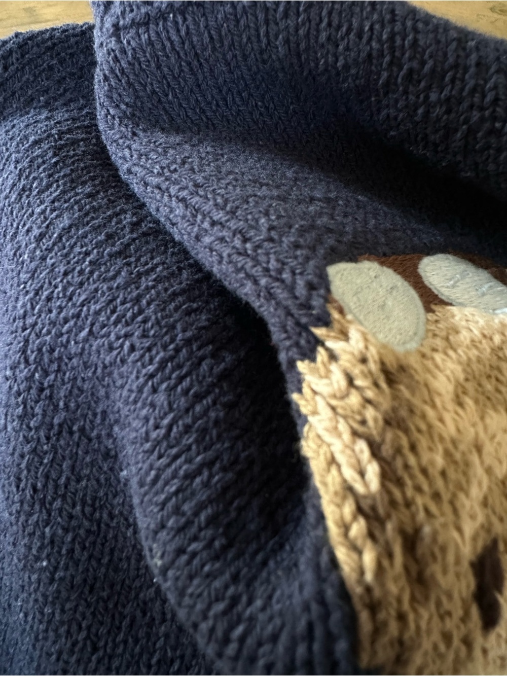 Vintage 90s Ralph Lauren Polo Sport Iconic Bear Ski Cotton Knit Sweater Womens M - Picture 11 of 13